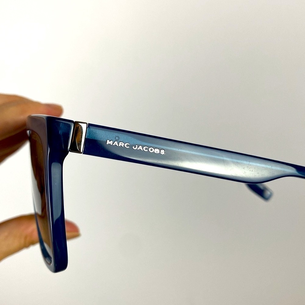 Marc Jacobs Sunglasses Full Rim Blue Rectangular Frame - Picture 8 of 13